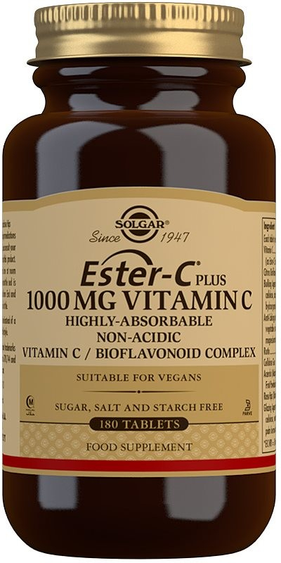 Solgar Ester-C Plus 1000 mg 180 tablet od 1 185 Kč - Heureka.cz