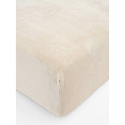 MKLuzkoviny.cz Prostěradlo mikroplyš Deluxe mandlové 160x200 – Zboží Dáma