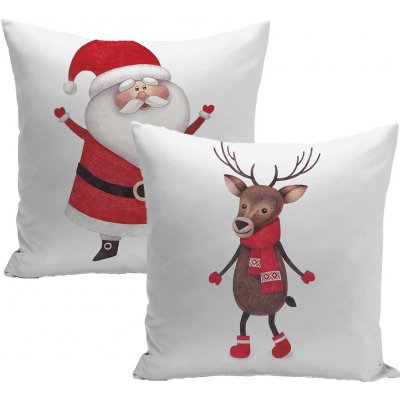 Xpose bavlna RUDOLF A SANTA 2ks 40 x 40 cm – Zbozi.Blesk.cz