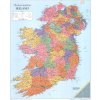 Nástěnné mapy Global Mapping Irsko - nástěnná administrativní mapa 85 x 69 cm Varianta: bez rámu v tubusu, Provedení: laminovaná mapa v lištách