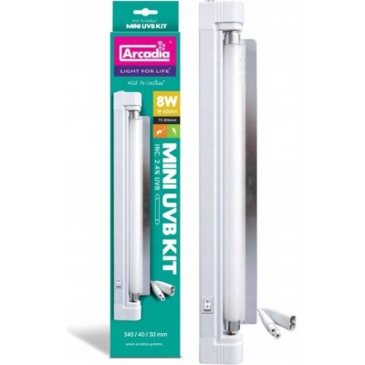 Arcadia Lampa pro papoušky a ptáky Mini T5 Kit 8W 2,4% UVB 12% UVA BIRD – Zboží Mobilmania