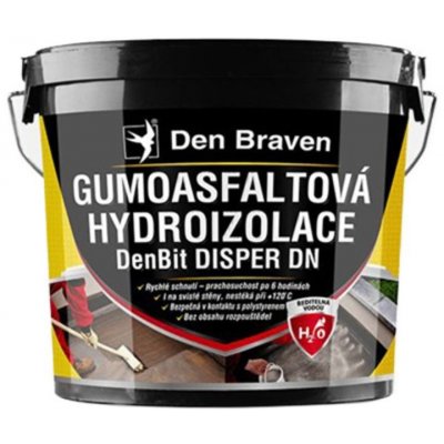 Den Braven Gumoasfaltová hydroizolace DenBit DISPER DN 10 kg – Sleviste.cz