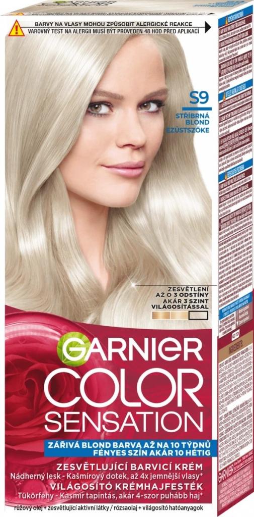 Garnier Color Sensation S9 Stříbrná blond