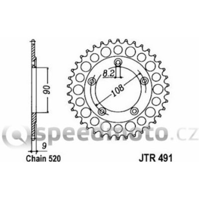 JT Sprockets JTR 491-40 – Zbozi.Blesk.cz