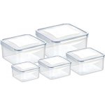 Tescoma Sada dóz Freshbox 5 ks 0,4 0,7 1,2 2.0 čtvercová 3,0 l – Hledejceny.cz