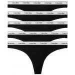 Calvin Klein 5PACK dámská tanga (QD5221 UB1) černá – Hledejceny.cz