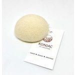 Konjac obličejová půlkulatá houbička bez příměsy bílá – Zboží Dáma