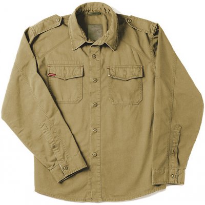 Vintage Fatigue košile khaki – Hledejceny.cz