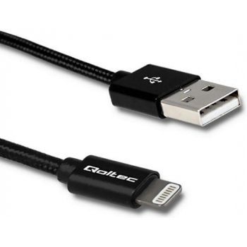 Qoltec 50423 Lightning / USB, strengthened, 1,5m, černý