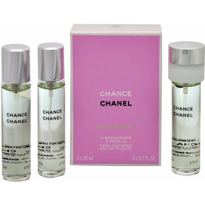 Chanel Chance Eau Fraîche W toaletní voda 3x20 ml – Zboží Mobilmania