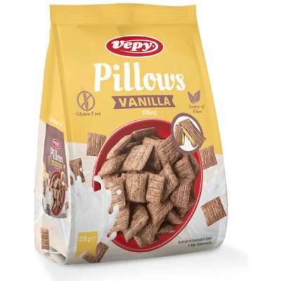 Vepy Obilné polštářky s vanilkovou náplní bez lepku 275 g – Zboží Mobilmania