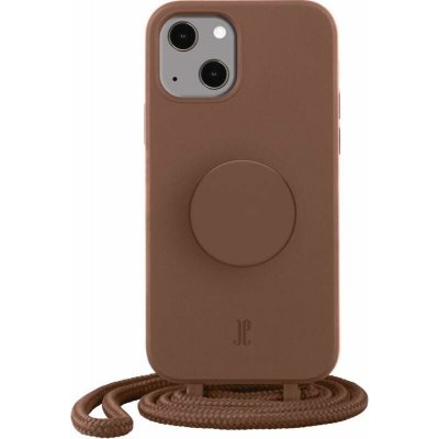 Pouzdro PopSockets Just Elegance PopGrip Apple iPhone 14 hnědé