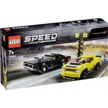 LEGO® Speed Champions 75893 2018 Dodge Challenger SRT Demon a 1970 Dodge Charger