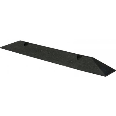 Černý plastový parkovací doraz CarStop - délka 78 cm, šířka 10 cm, výška 6 cm – Sleviste.cz