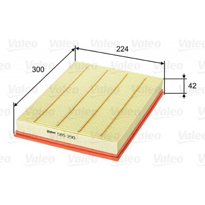 Vzduchový filtr VALEO 585290 – Hledejceny.cz