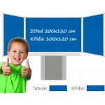 Consulta Triptych třídílná keramická magnetická tabule 400/ 200 x 120 cm – Zboží Dáma