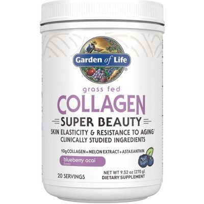 Garden of Life Collagen Super Beauty kolagen pro krásné vlasy a pokožku příchuť Blueberry & Acai 270 g