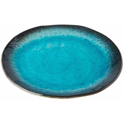 Jídelní talíř SKY BLUE 24 x 20 cm, ovál, modrá, keramika, MIJ – Sleviste.cz