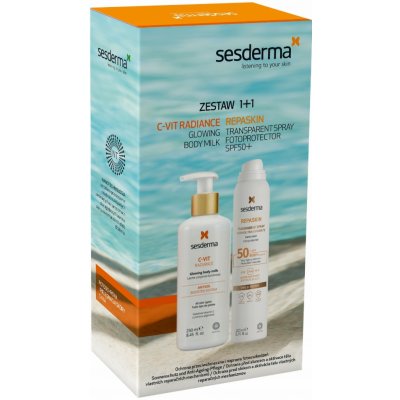 Sesderma Sada Repaskin sprej 200ml + C-Vit radiance mléko 250ml – Zboží Mobilmania