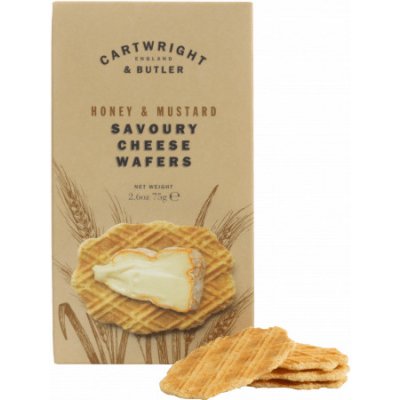 Cartwright & Butler Sýrové oplatky s medovou hořčicí 75 g – Zboží Dáma
