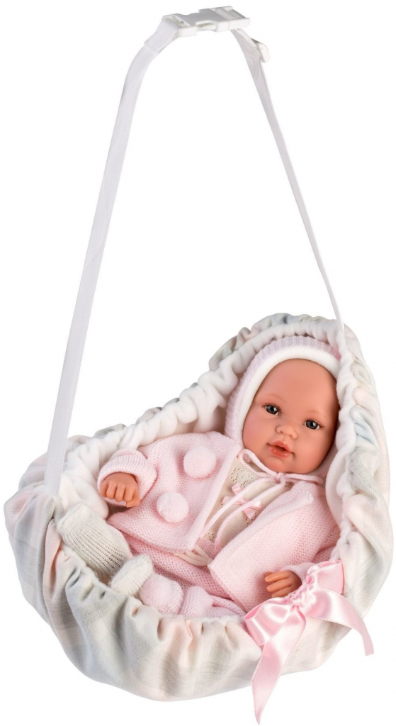 Llorens 63640 NEW BORN realistická miminko se zvukem a měkkým látkovým tělem 36cm