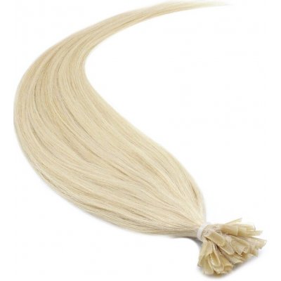 50cm vlasy evropského typu pro metodu keratin 0,7g/pr. platina