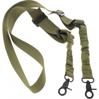 Tactical Gear Dvoubodový popruh na zbraň zelený, CONQUER – Sleviste.cz