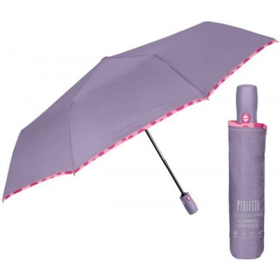 Perletti 21715 border deštník plně automatický skládací sv.fialový – Zboží Mobilmania
