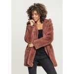 Ladies Hooded Teddy Coat darkrose – Zboží Dáma