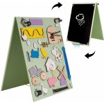 Kik KX4629 Dřevěná oboustranná manipulační tabule Farma – Hledejceny.cz