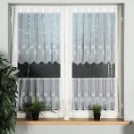 Buona Ventura organzová vitrážová záclona 53801/001 chmýří pampelišky, vyšívaná, bílá, výška 45cm (v metráži) – Zboží Mobilmania