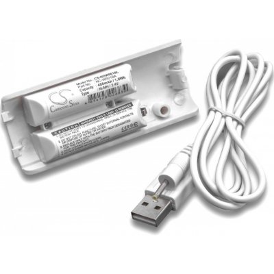 VHBW Baterie pro Nintendo Wii Remote Controller, bíláa, 400 mAh - neoriginální – Zboží Živě
