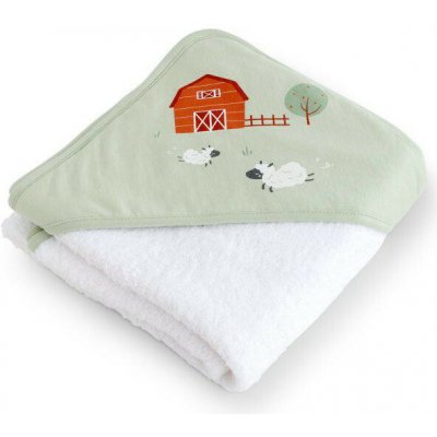 Bonjourbébé dětská osuška s kapucí 100x100cm Funny Farm I. – Sleviste.cz