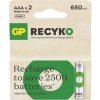 Baterie nabíjecí GP ReCyko AAA 650mAh 2 ks B25162