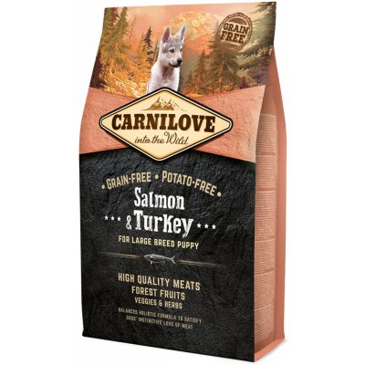 Carnilove Salmon & Turkey for Large Breed Puppy 4 kg – Zboží Mobilmania