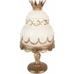 Clayre & Eef Béžovo-zlatá antik dekorace dort s kounkou - Ø 19*38 cm – Hledejceny.cz