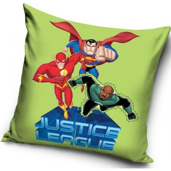 Dekorační polštář TipTrade Polštář Justice League green 40x40