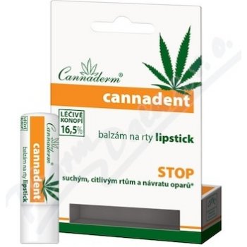 Cannaderm Cannadent balzám na rty lipstick 4,5 g