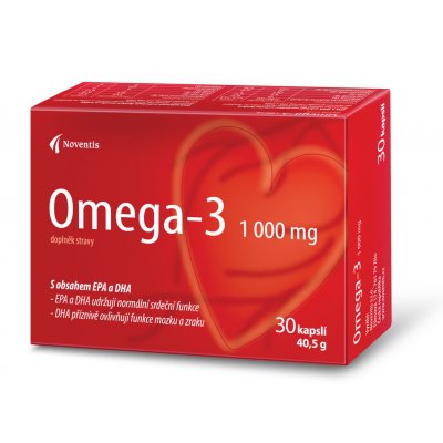 Noventis Omega 3 1000 mg 30 kapslí – Hledejceny.cz