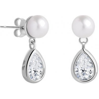 Preciosa elegantní stříbrné s pravou perlou Pure Pearl 5337 00
