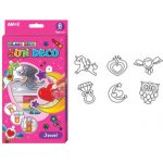 Amos Barvy na sklo sada 6 barev 10,5 ml + 6 sklíček JEDNOROŽEC 6411 – Zboží Mobilmania