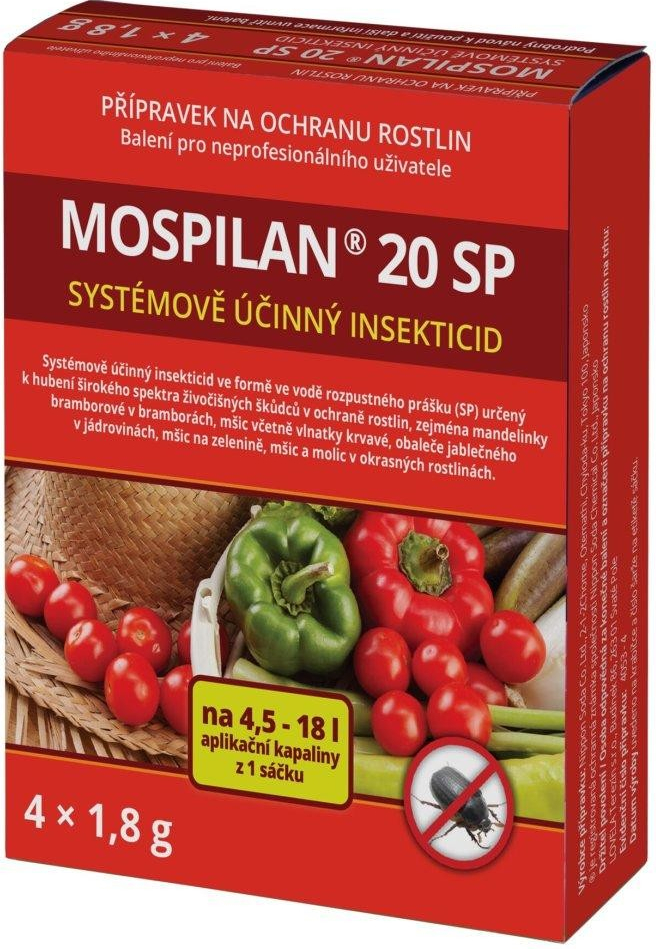 Floraservis Mospilan 20 sp 4 x 1,8 g