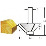 Makita D-48701 - Fréza do dřeva hranová s ložiskem pr. 41,3 mm výška 20 mm, úkos 45°, stopka pr. 8 mm – Hledejceny.cz