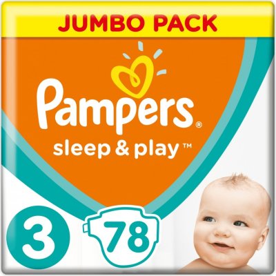 Pampers Sleep&Play 3 78 ks – Zboží Mobilmania
