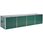 VidaXL Vyvýšený záhon pozinkovaná ocel 320 x 80 x 77 cm zelený – Hledejceny.cz