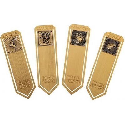 Cinereplicas Kovové záložky Hra o trůny - Houses of Westeros – Zboží Mobilmania