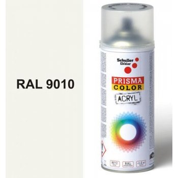 Schuller Eh'klar Prisma Color 91001 RAL 9010 Sprej bílý lesklý 400 ml odstín barva bílá