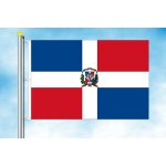 LIBEA, s.r.o. Vlajka Dominikánské republiky Rozměr: 40×60 cm, Uchycení: Karabiny na stožár – Hledejceny.cz