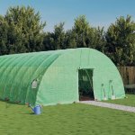 vidaXL s ocelovým rámem Zelený 132 m² 22x6x2,85 m – Sleviste.cz
