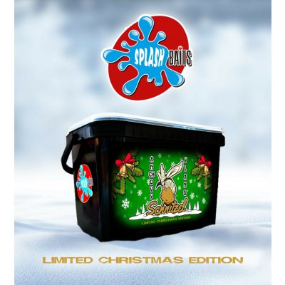 Splashbaits Vánoční balíček Boilies Schnitzel 2x1 kg + 2x200 g + 1x300 ml + samolepka – Sleviste.cz